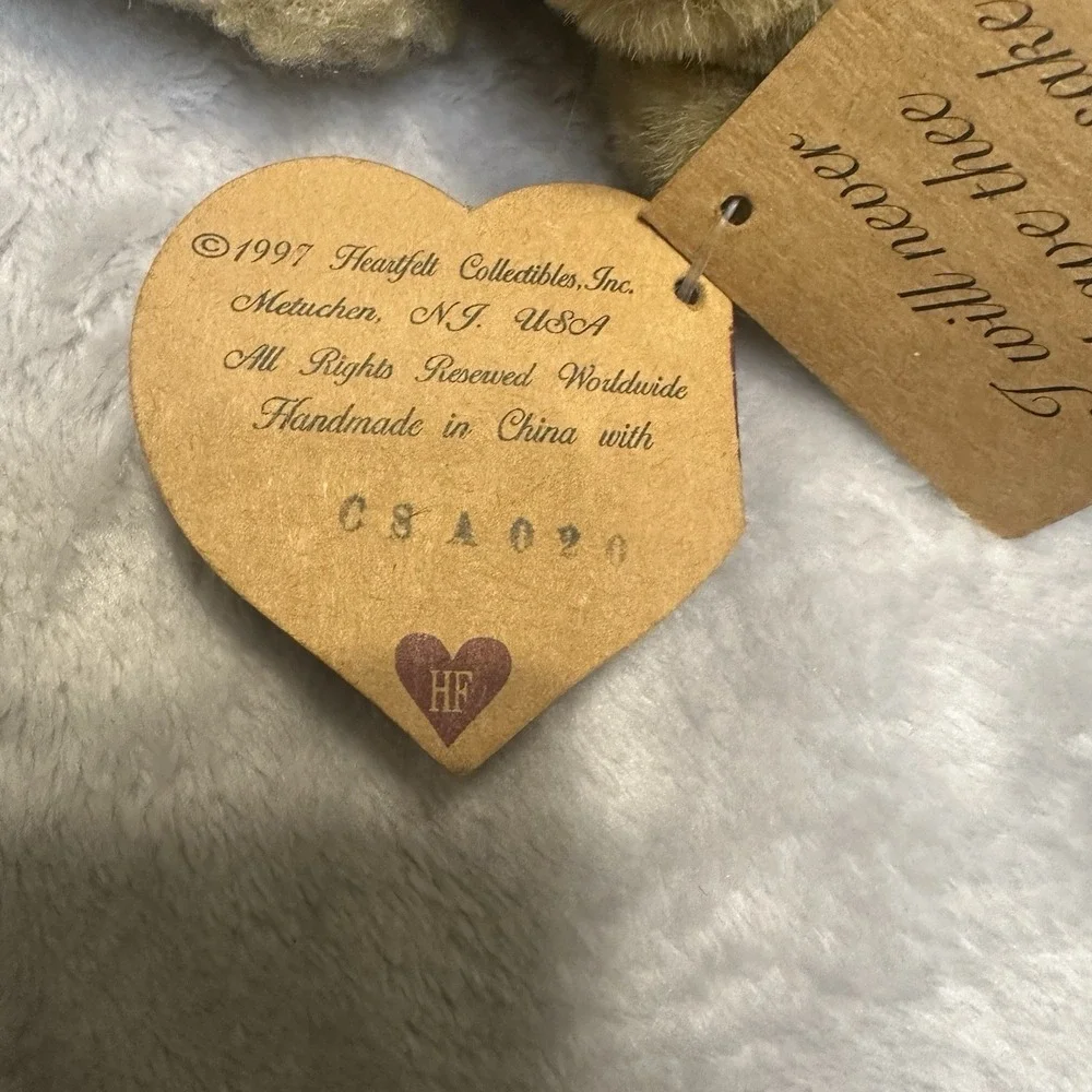 1997 Shelly Bears Co Heartfelt Collectibles Alex Angel Bear Plush Jointed W/Tags